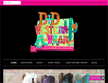 Tablet Screenshot of danddwesternwear.com